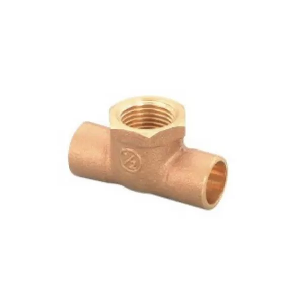 Heel Tee, 3/4" x 1/2" x 3/4" C x F x C Copper | CFCT3412-NL