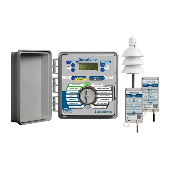 Weathermatic SmartLine 16 Station Bundle Controller | SL161610YR-BDL-FLOW-CHASE