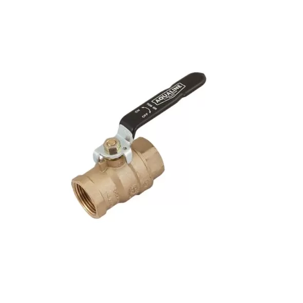Aqualine Ball Valve Brass 3/4" F x F | BBV-075-LF-LH