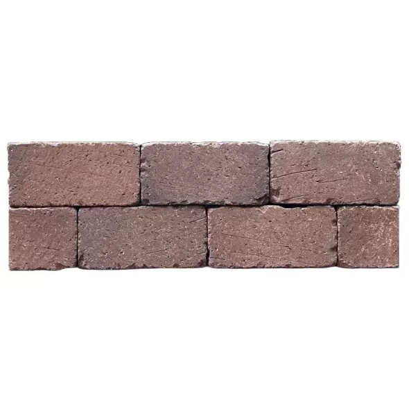 PH RUMBLED COCOA PAVER 4" X 8" X 2-1/4" 470 EA/ CUBE 94 EA/ BAND 104 SF/ CUBE STANDARD