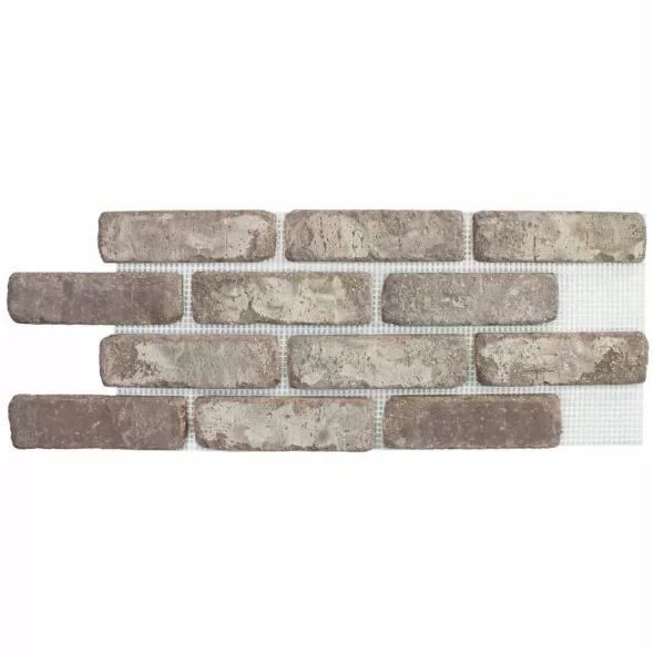 Rushmore Tumbled Brickweb Sheet 8.74 Sf 5 Sheet/Box 28" X 10-1/2" X 9/16"