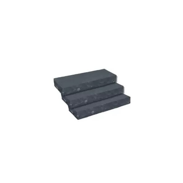 TREAD LIME BLACK 3RF 1L SC 3 SIDES ROCK FACE 1 LONG SIDE SAW CUTLIMESTONE NON-TUMBLED NATURAL STONE 60" X 16" X 2"