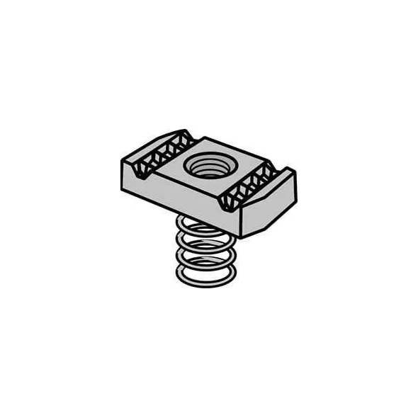 Clamping/Strut Nut, 3/8" X 16 With Spring | 2400205700