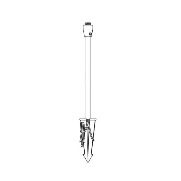 Alliance Outdoor Lighting Area Stem, Black