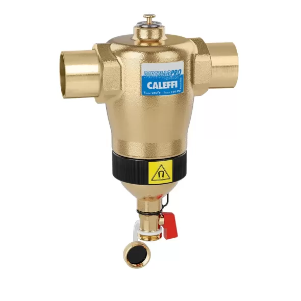 CALEFFI DIRTMAGPRO SWEAT DIRT SEPERATOR W/ MAGNET 1-1/2" X 1-1/2"