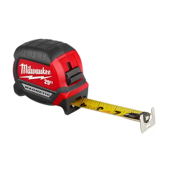 Compact Wide Magnetic Blade Measuring Tape 25' | 48-22-0325