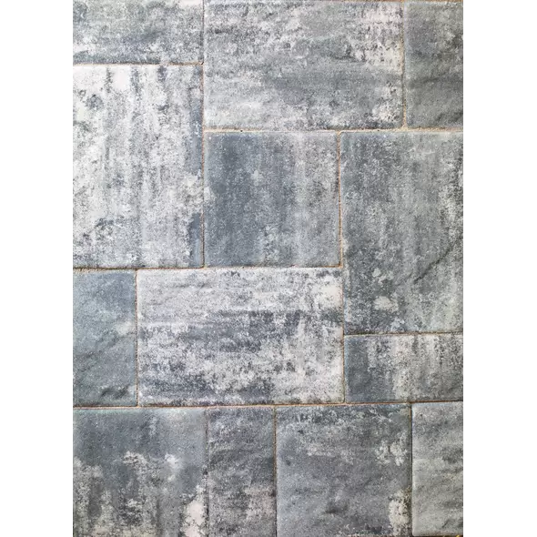 NICOLOCK STONE RIDGE GRAPHITE PEARL BLEND - PREMIUM - 110 SF/ PALLET - 240 EA/ PALLET - 10 LR/ PALLET 3-PIECE