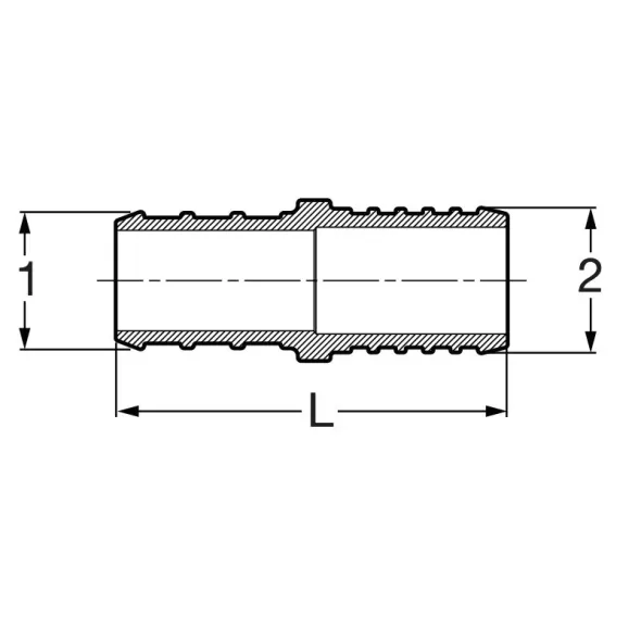 Adapter, 1" x 1" Crimp x PB Copper PureFlow | 46156