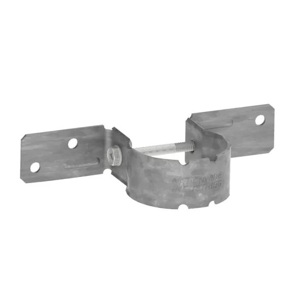 Wood Panel Chain Link Post Bracket, (L) 2-3/8" | NW6287-PG