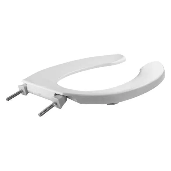 Open Front Toilet Seat, Plastic White | 7B1055000