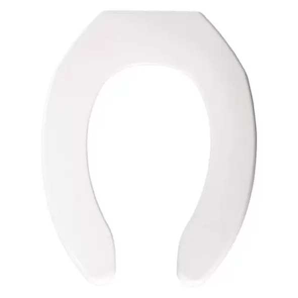 Open Front Toilet Seat, Plastic White | 7B1055000