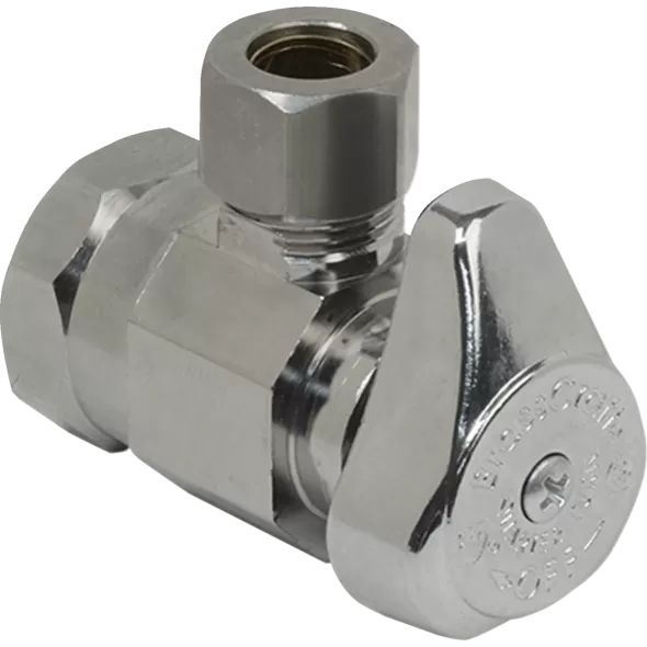 1-Piece Turn Angle Stop Brass 1/2" x 3/8" FIP x Compression | G2R17X C