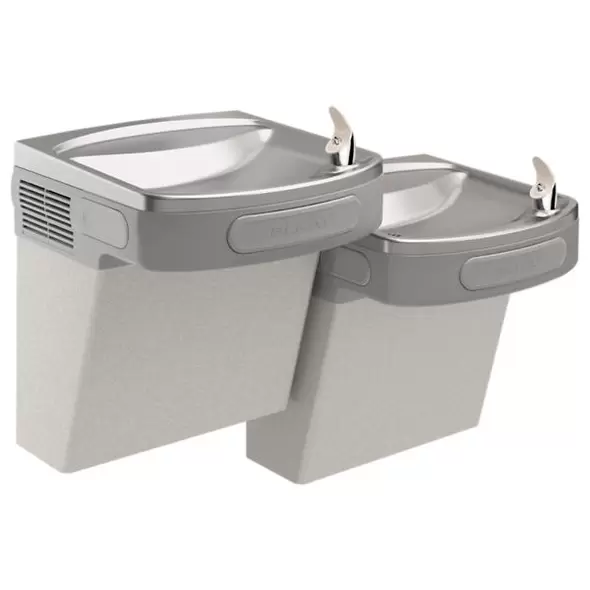 Non-Filtered Barrier Free Water Cooler, Copper Tube W/Aluminum Fin 2-Level | EZSTL8LC