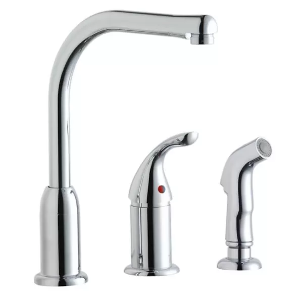 Deck Mount Faucet, Brass W/Remote Handle | LK3001CR