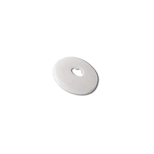 Copper Tubing, (OD) 5/8" White Plastic Escutcheon | 25712