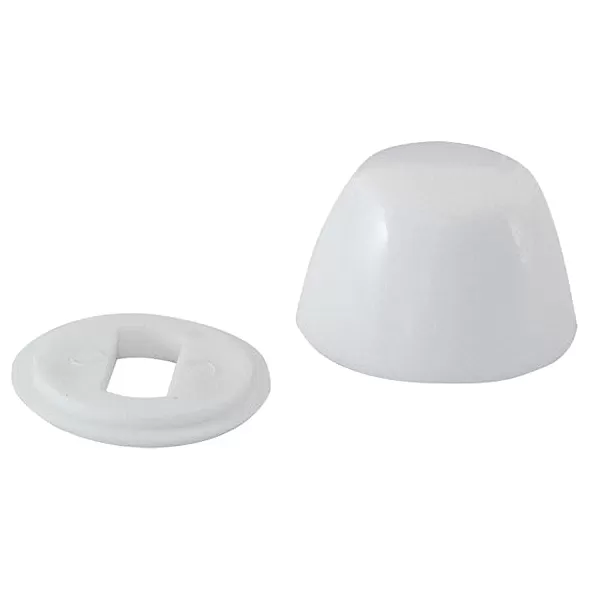 Round Cap, Plastic White, W/Washer Closet | 40035