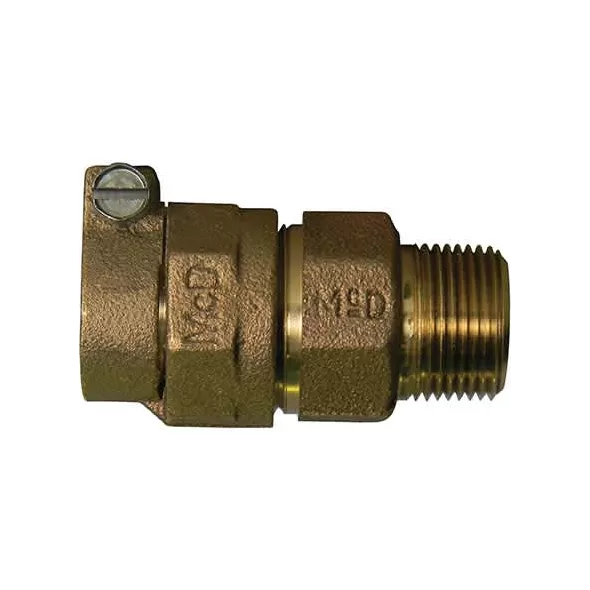 Straight Coupler 1-1/4", Lead Free Brass, PEP COMP X MNPT | 5131-009