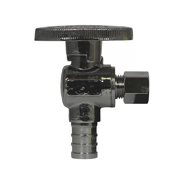 Angle Stop 1/2" x 1/4" lead Free Brass, PEX x OD Quarter Turn | 5421-295