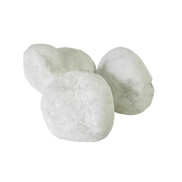 Himalaya Tumbled Pebbles, 3-5 cm ; 1" - 2", 40 lbs/bag, 55 bags/pallet, White