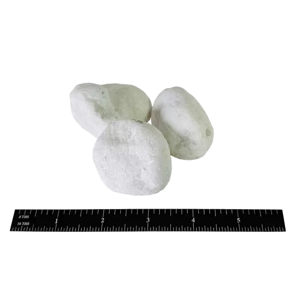 Himalaya Tumbled Pebbles, 3-5 cm ; 1" - 2", 40 lbs/bag, 55 bags/pallet, White