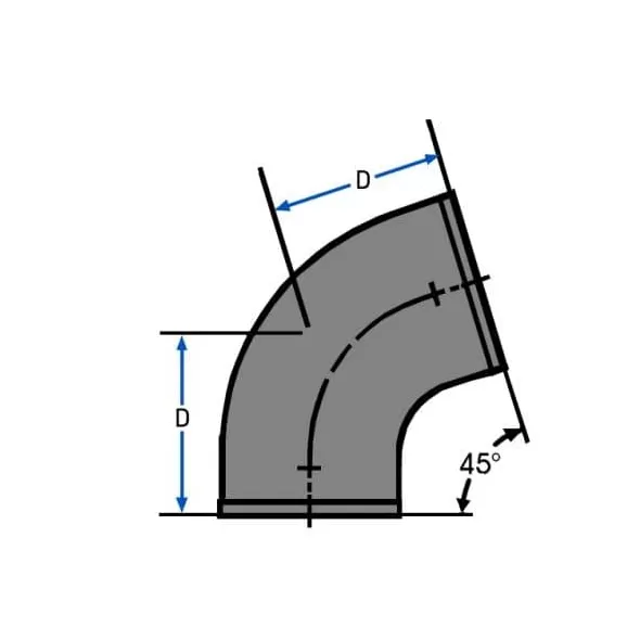 45 Degrees Elbow, 3" No-Hub Ductile Iron | 7340_alt