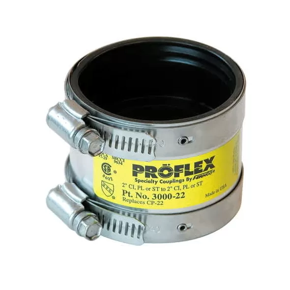 Coupler 2", Shielded, CI x Plastic | 3000-22