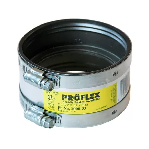 Coupler 3", Shielded, CI x Plastic | 3000-33