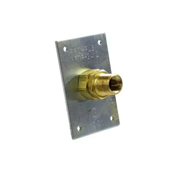 Special Termination Plate With Fitting, 1/2" x 3/8" MNPT x FNPT Brass PFST | PFST-12
