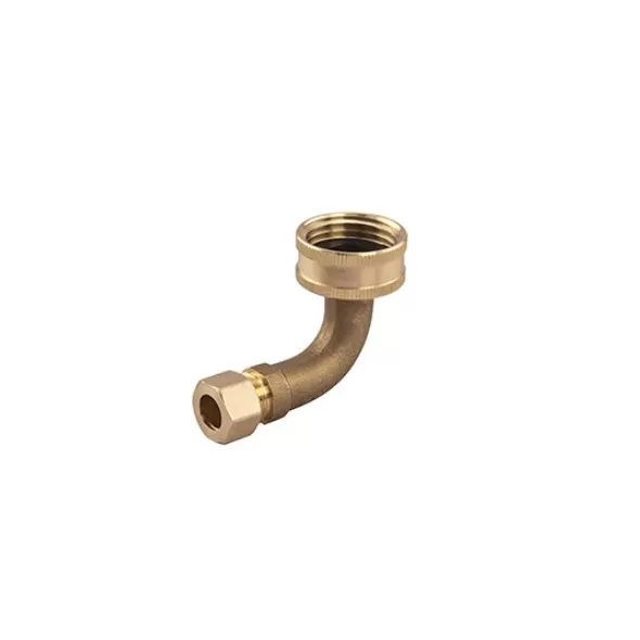 Dishwasher Elbow Connector, LF EL 3/8" X 3/4" FHT | 637B23HWP