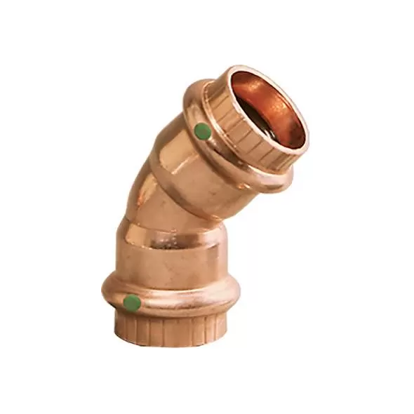 45 Degrees Elbow, 1-1/4" x 1-1/4" Press x Press Copper ProPress | 77033