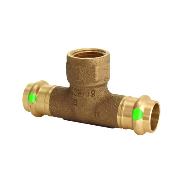 Tee, 1" x 1" x 1/2" Press x Press x FPT Copper ProPress | 79760