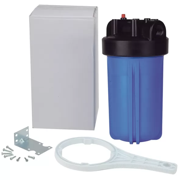WATTS FULL FLOW FILTER HOUSING W/ BRACKET 1" FPT 10"