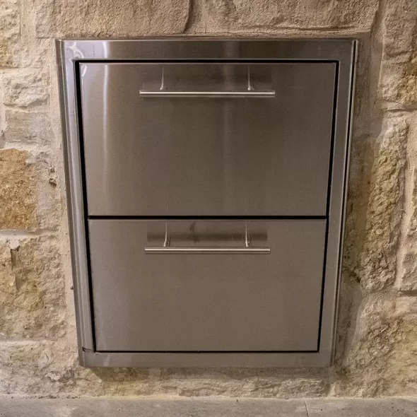 Ed Blaze Grill Double Drawer, 16"