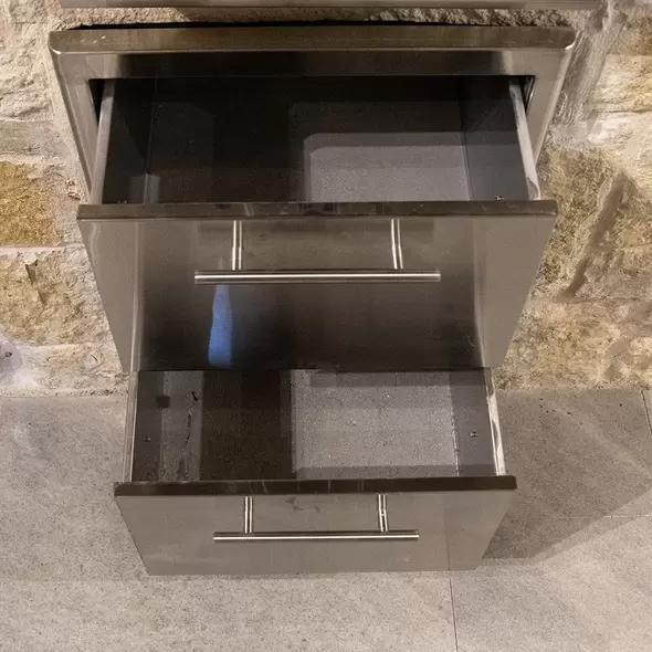 Ed Blaze Grill Double Drawer, 16"
