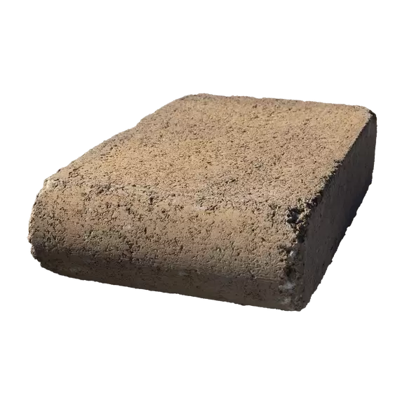 Bullnose Tread, Hickory, Weathered Concrete