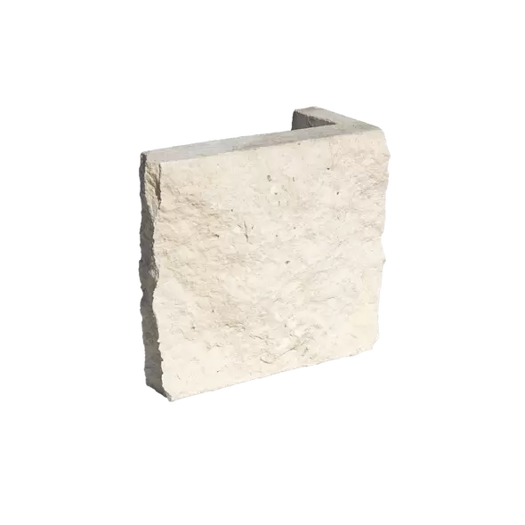 Cream Limestone Chop STB, Thin Veneer Corners, 4", 6", 8", 100 sq. ft./pallet
