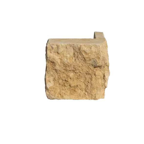 Nicotine Limestone Chop STB, Thin Veneer Corners, 4", 6", 8", 100 sq. ft./pallet
