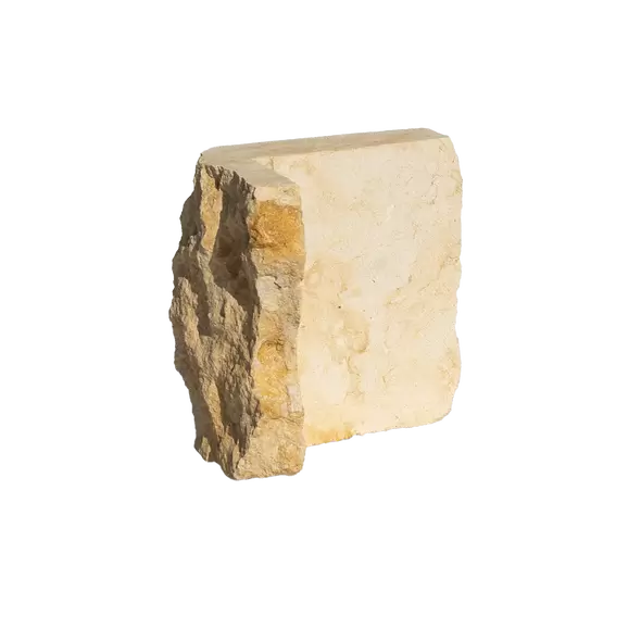 Nicotine Limestone Chop STB, Thin Veneer Corners, 4", 6", 8", 100 sq. ft./pallet