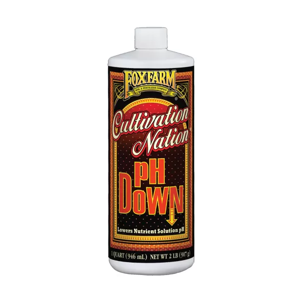 FoxFarm Cultivation Nation&reg; pH DOWN, 1 qt, case of 12
