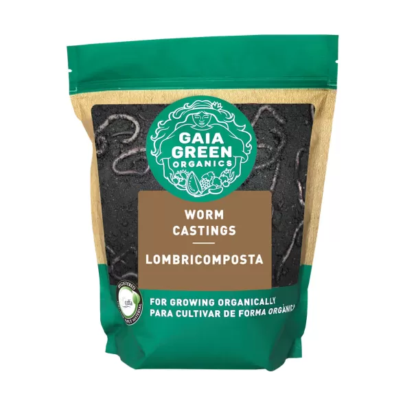 Gaia Green Organics Worm Castings, 2 L U.S. Pouch