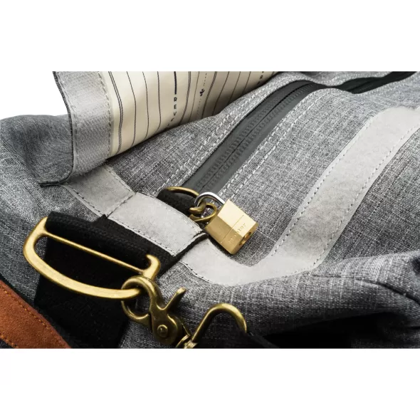 Revelry Supply The Around-Towner Medium Duffle, Crosshatch Grey