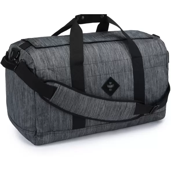 Revelry Supply The Around-Towner Medium Duffle, Striped Black