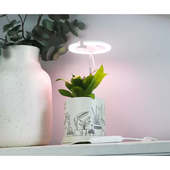 SunBlaster Halo 360 LED Plant Light, w/ USB Adaptor and Timer