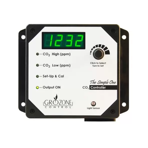 Grozone Control SCO2 0-5000 PPM CO2 Controller - Simple One Series