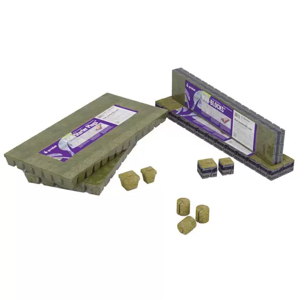 Grodan A-OK 36/40 6/15 Starter Cubes, 1.5" x 1.5", 30 sheets of 98