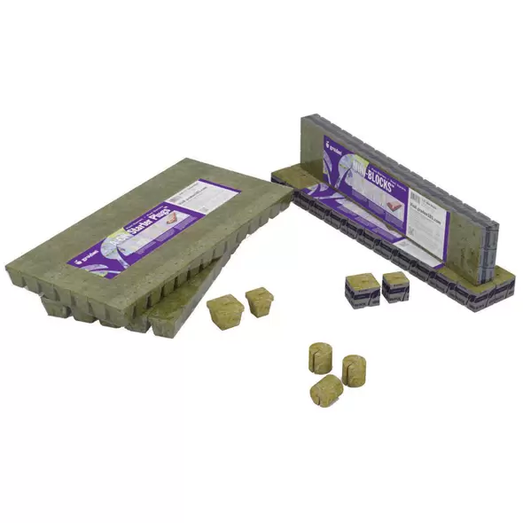 Grodan A-OK 50/40 6/15 Cubes, 2" x 2", 30 sheets of 50
