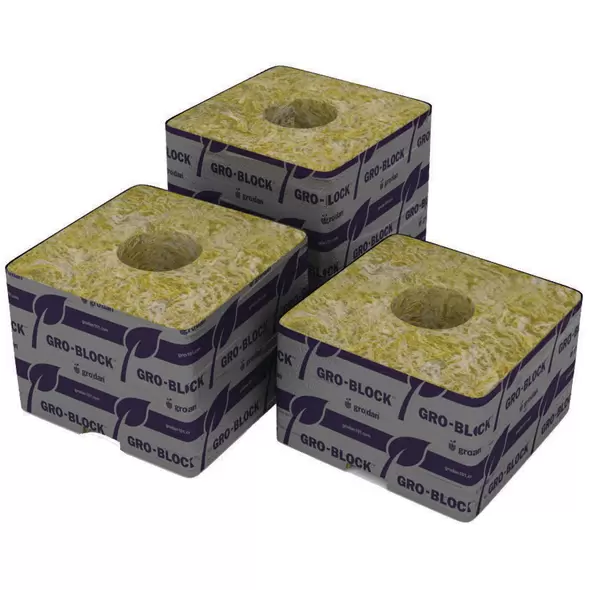 Grodan Delta 5.6 Block, 3" x 3" x 4", case of 256