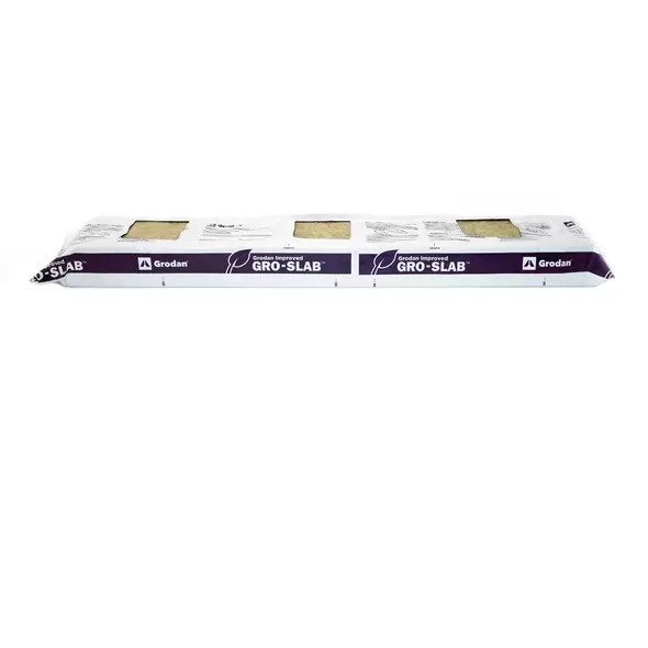 Grodan Improved Gro-Slab, 36 x 6 x 3 with three 4 x 4 pre-cut holes