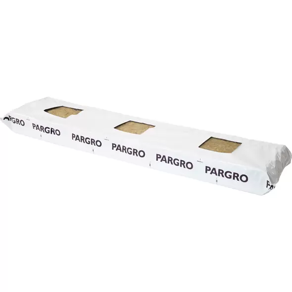 Pargro Slab 36" x 6" x 3" with 3-4" x 4" pre-cut holes, case of 12