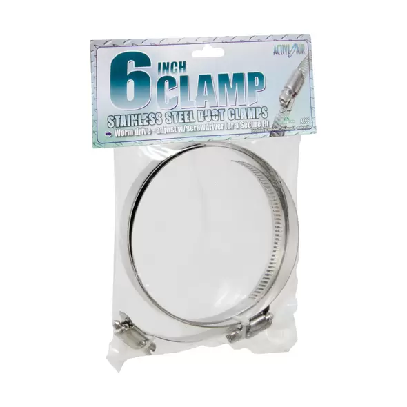 Stainless Steel Duct Clamps, 6&quot;